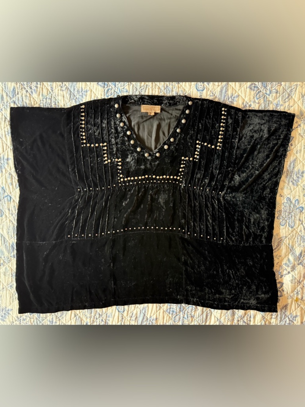 Double D Ranch Black Poncho - Picture 7 of 8